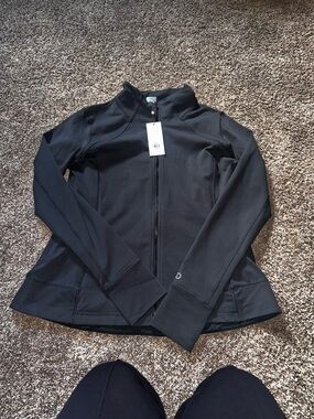 CALIA by Carrie Underwood Black Slim Zip Bomber Jacket